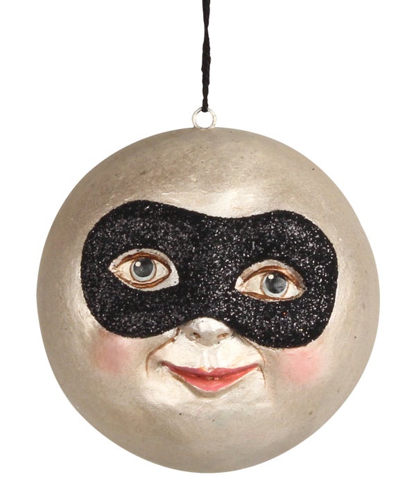 Masked Moon Ornament