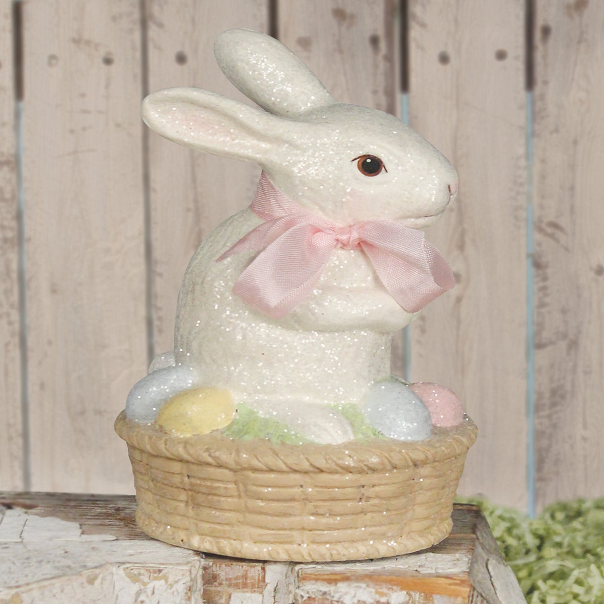 Bunny on Egg Basket
