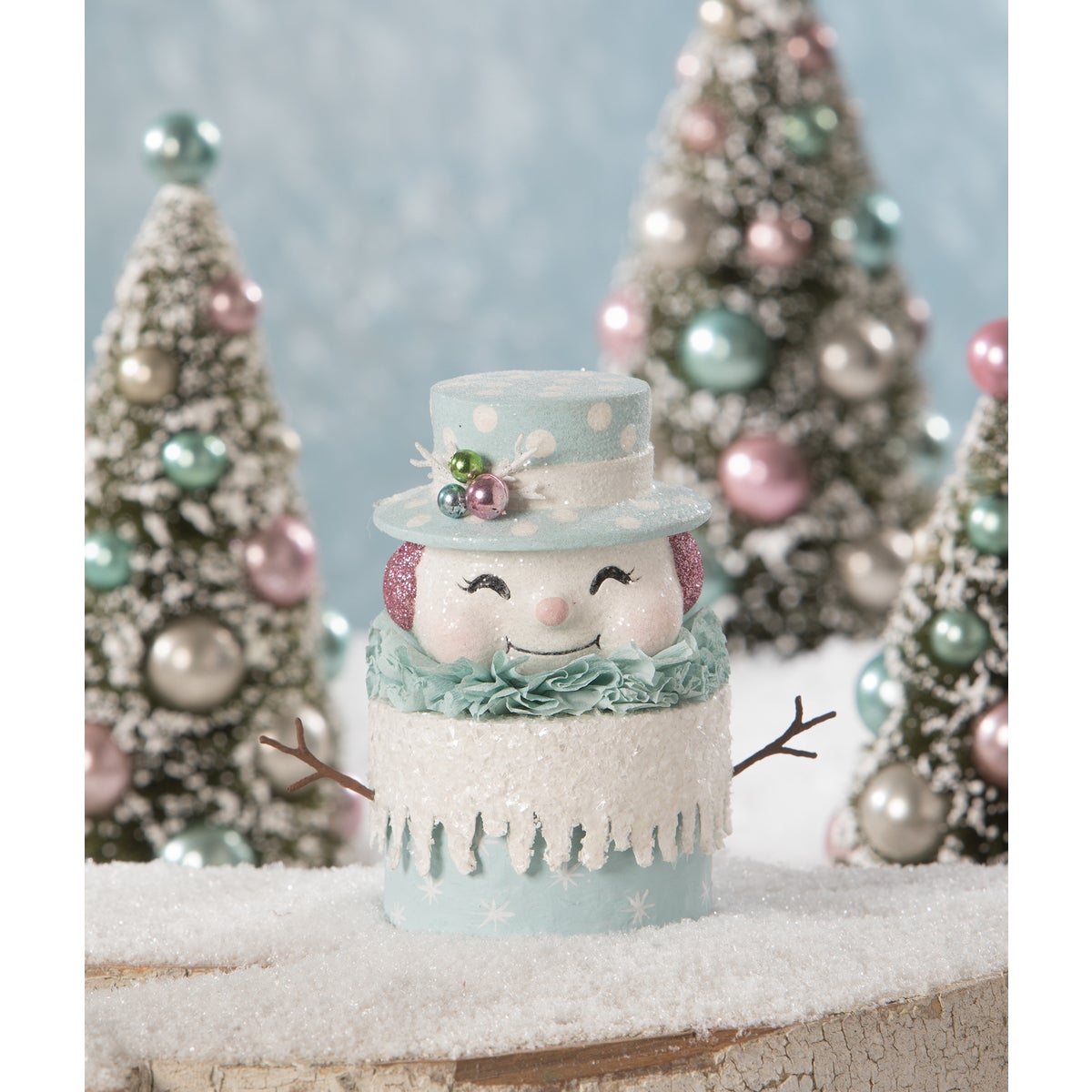 Happy Pastel Snowman Box