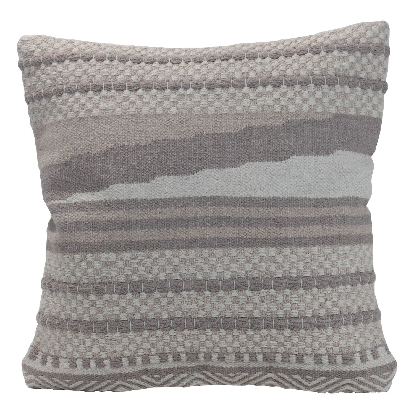 20X20 HAND WOVEN BAZ PILLOW GRAY - decorative pillows | Foreside Home and  Garden | Wholesale Home Decor for the Independent Retailer