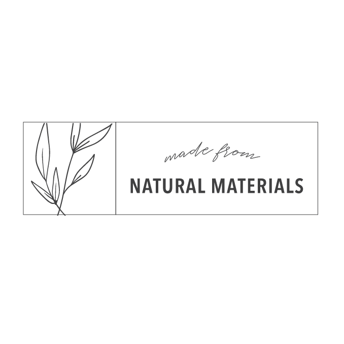 made from natural materials