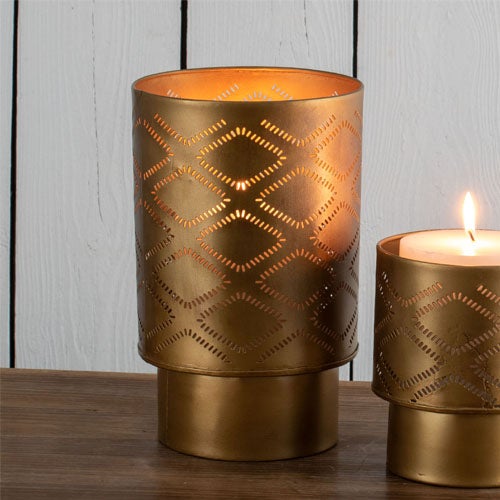 gold warm candle holder