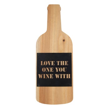 LOVE THE ONE YOU WINE WITH WALL ART