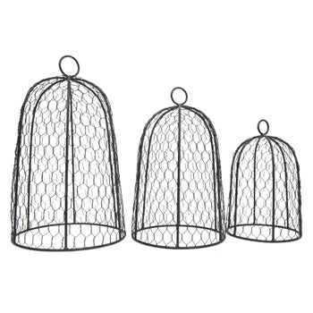 BARRIC CLOCHES, SET OF 3