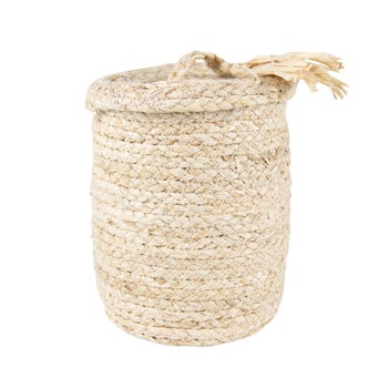 ADELE NATURAL WOVEN CANISTER TALL