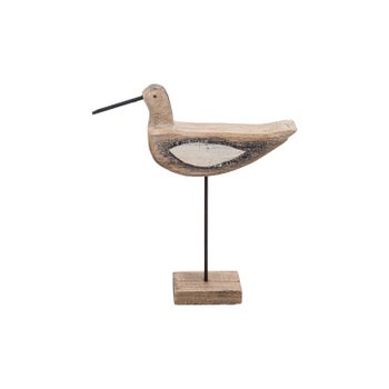 WOODEN TABLETOP BIRD ON STAND