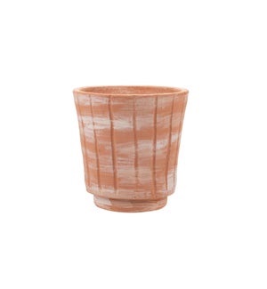 WHITE WASHED TERRACOTTA PLANTER SMALL