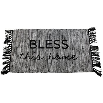 HAND WOVEN BLESS THIS HOME RUG