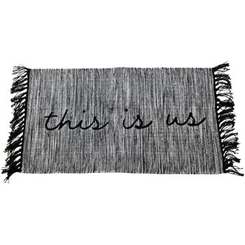 HAND WOVEN THIS IS US RUG