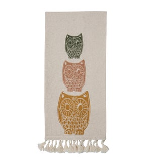 TWYLA OWLS TEA TOWEL