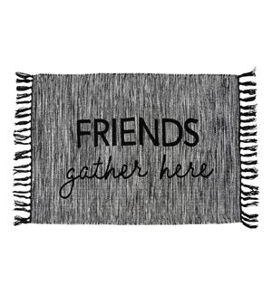 HAND WOVEN FRIENDS GATHER RUG