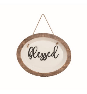 BLESSED PLATE WALL ART