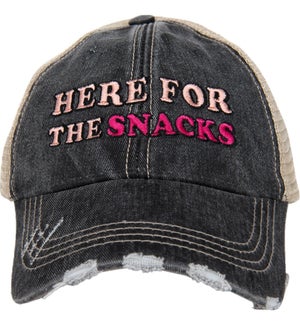 Here For The Snacks Trucker Hat