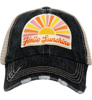 Hello Sunshine Patch Trucker Hat