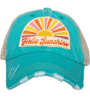 Hello Sunshine Patch Trucker Hat