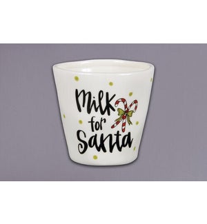 6.3 x 4.5" Milk For Santa mug