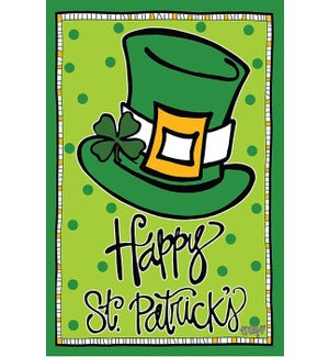St Pats day 18X12 Flag