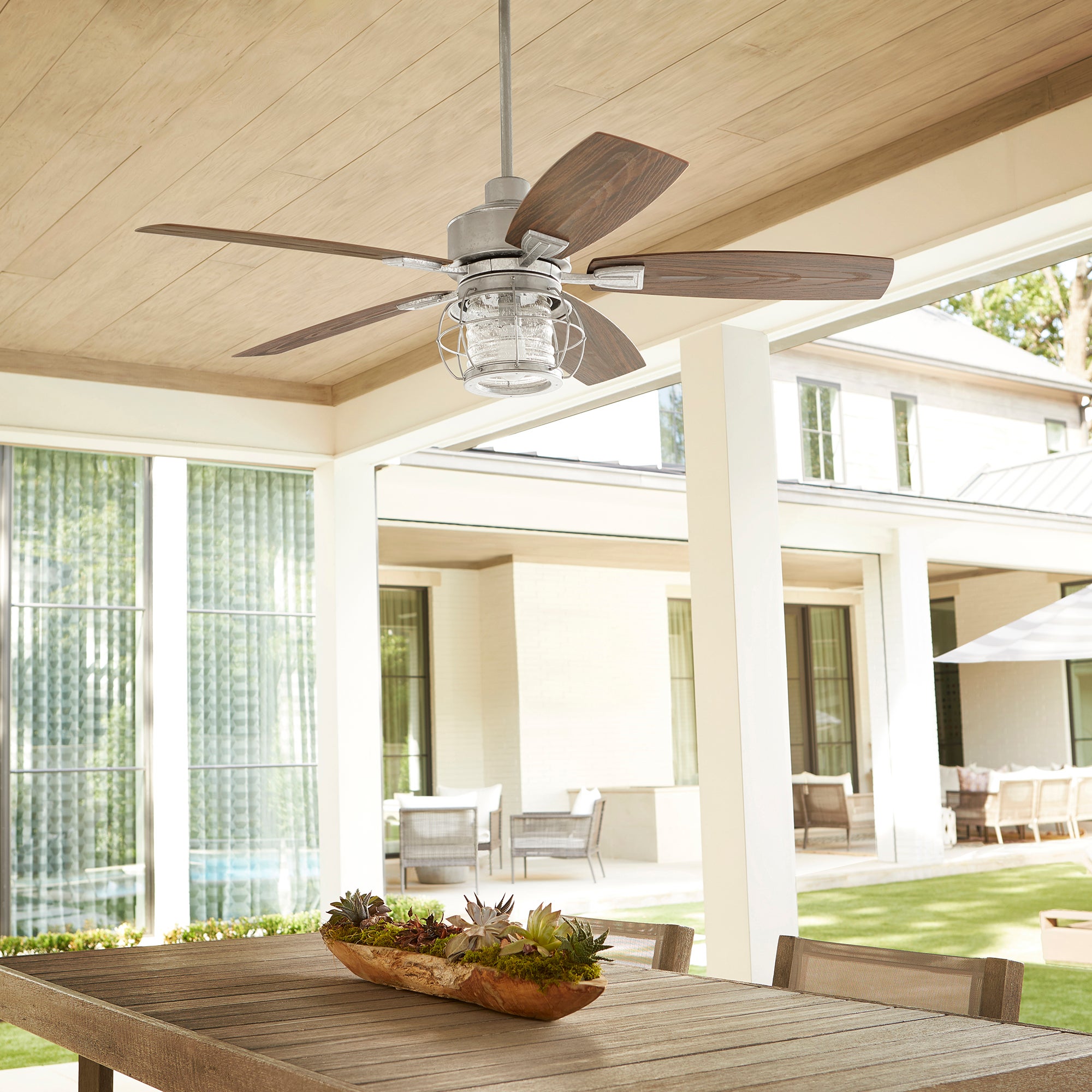 Galveston 52-in Galvanized Indoor 