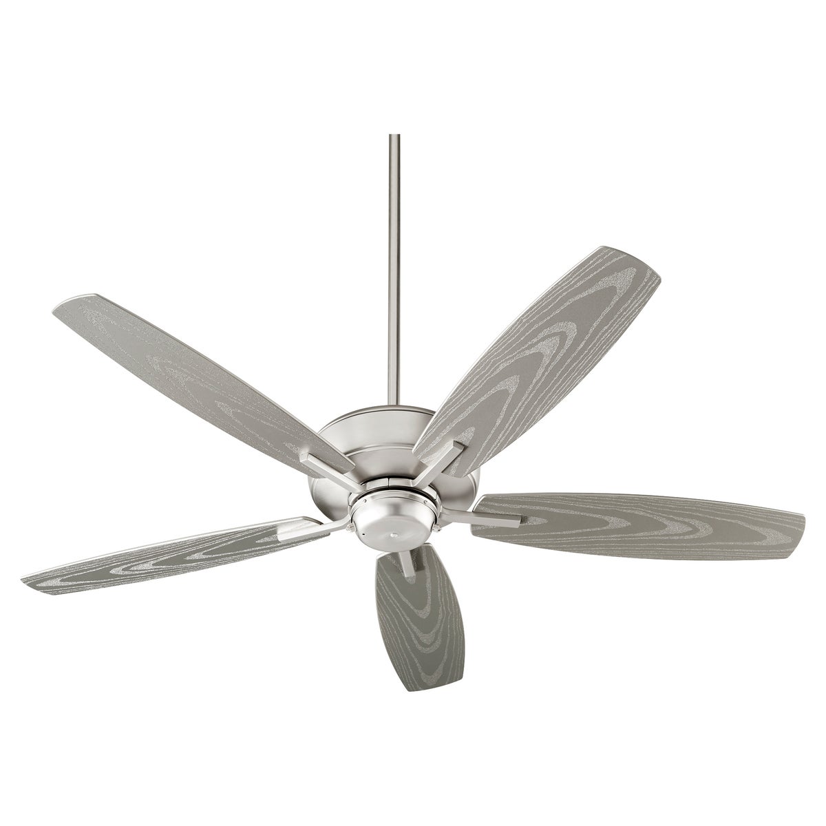 Breeze Patio 52-in Satin Nickel Indoor/Outdoor Ceiling Fan (5-Blade)