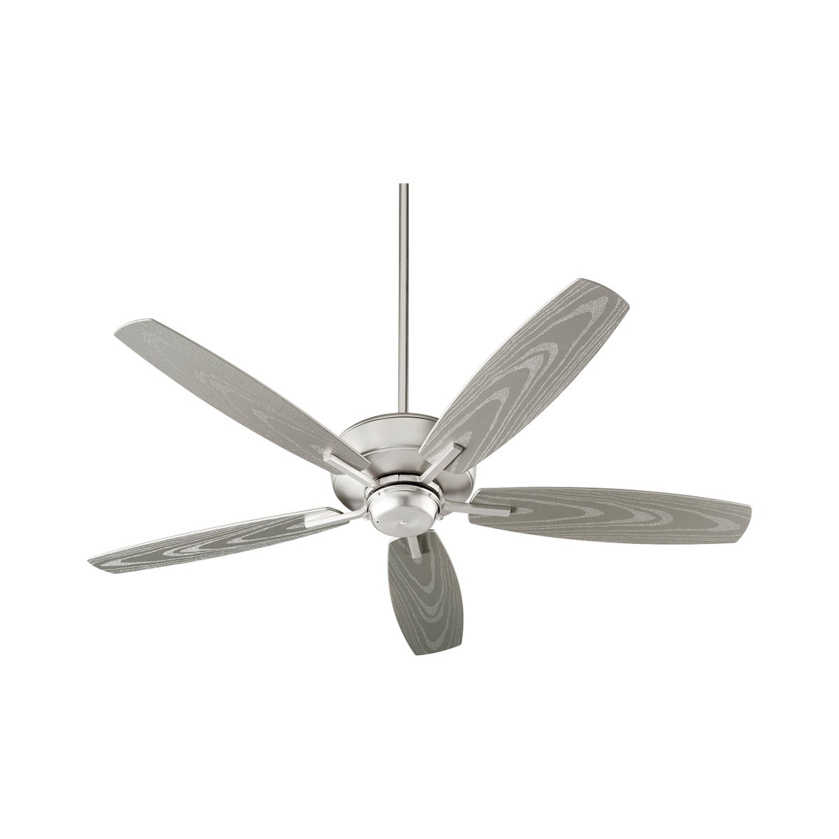Breeze Patio 52-in Satin Nickel Indoor/Outdoor Ceiling Fan (5-Blade)