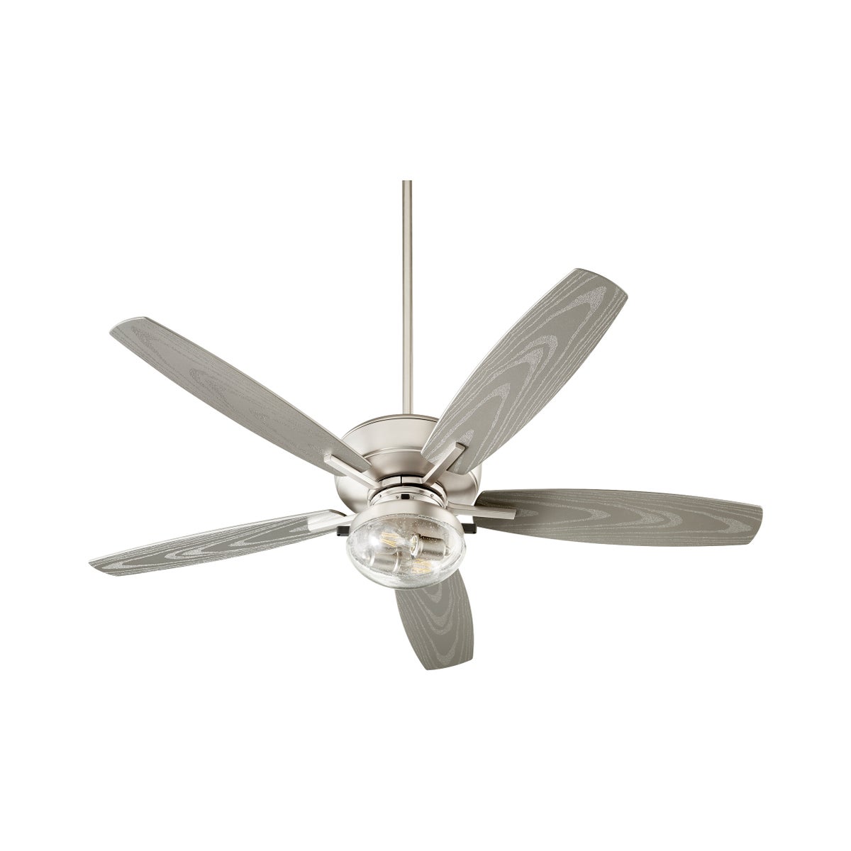 Breeze Patio 52-in Satin Nickel Indoor/Outdoor Ceiling Fan (5-Blade)