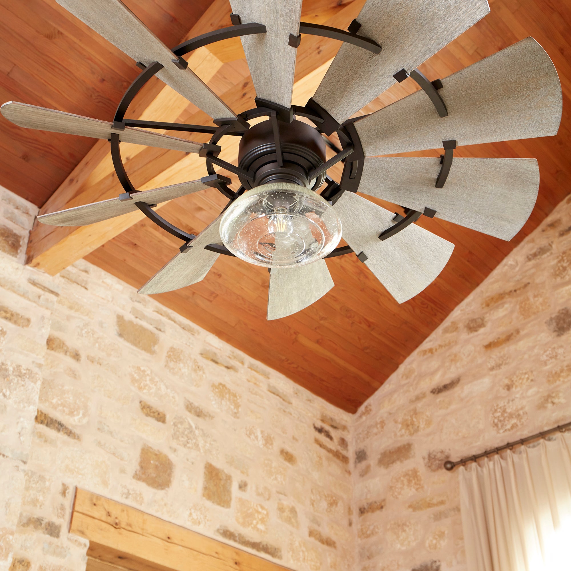 windmill fan with light