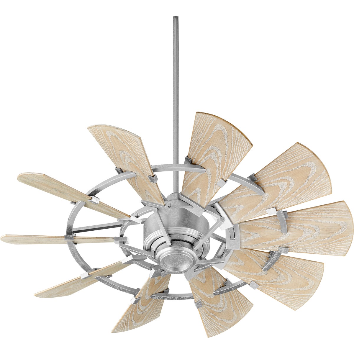 Windmill 44-in Galvanized  Indoor/Outdoor Ceiling Fan (10-Blade)