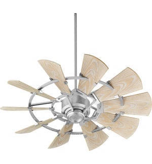 Windmill 44-in Galvanized  Indoor/Outdoor Ceiling Fan (10-Blade)