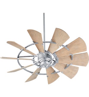 Windmill 52-in Galvanized Indoor/Outdoor Ceiling Fan (10-Blade)
