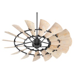Windmill 60-in Black Indoor/Outdoor Ceiling Fan (15-Blade)