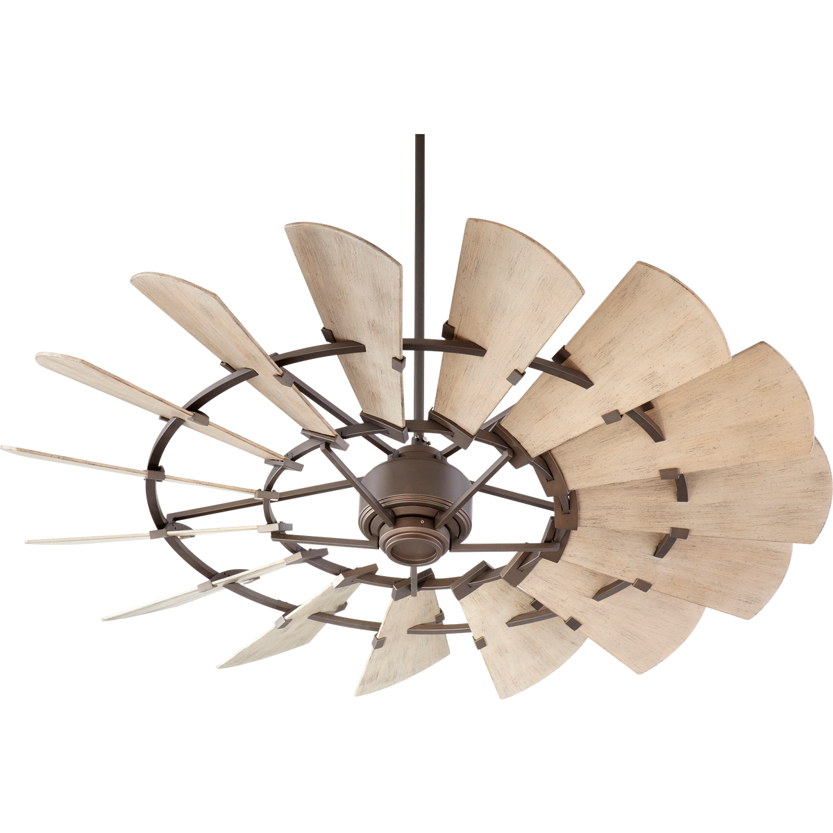 Windmill 60-in Oiled Bronze Indoor/Outdoor Ceiling Fan (15-Blade)