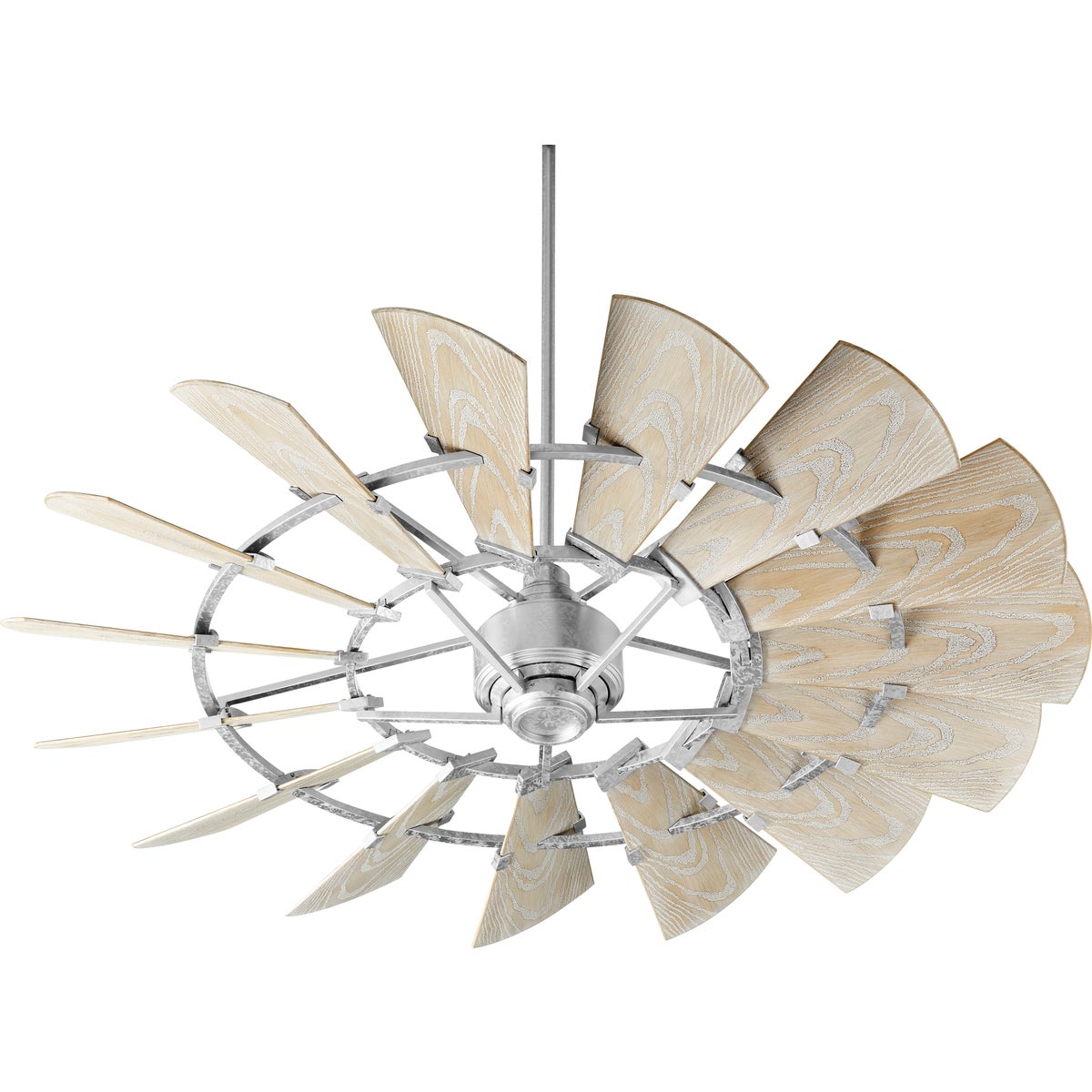 Windmill 60-in Galvanized Indoor/Outdoor Ceiling Fan (15-Blade)