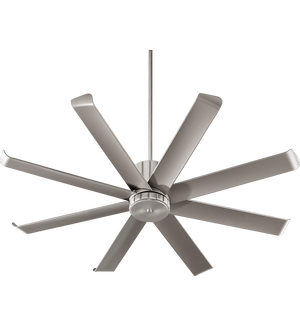 Proxima Patio 60-in Satin Nickel Indoor/Outdoor Ceiling Fan (8-Blade)
