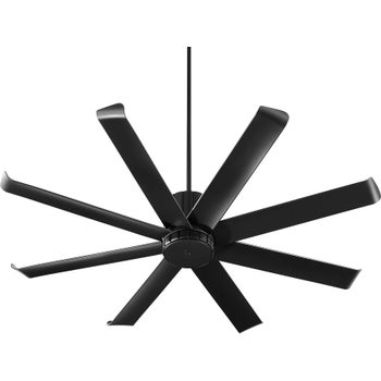 Proxima Patio 60-in Black Indoor/Outdoor Ceiling Fan (8-Blade)