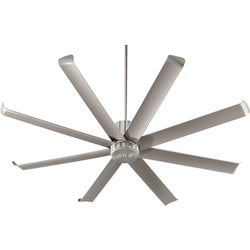 Proxima Patio 72-in Satin Nickel Indoor/Outdoor Ceiling Fan (8-Blade)