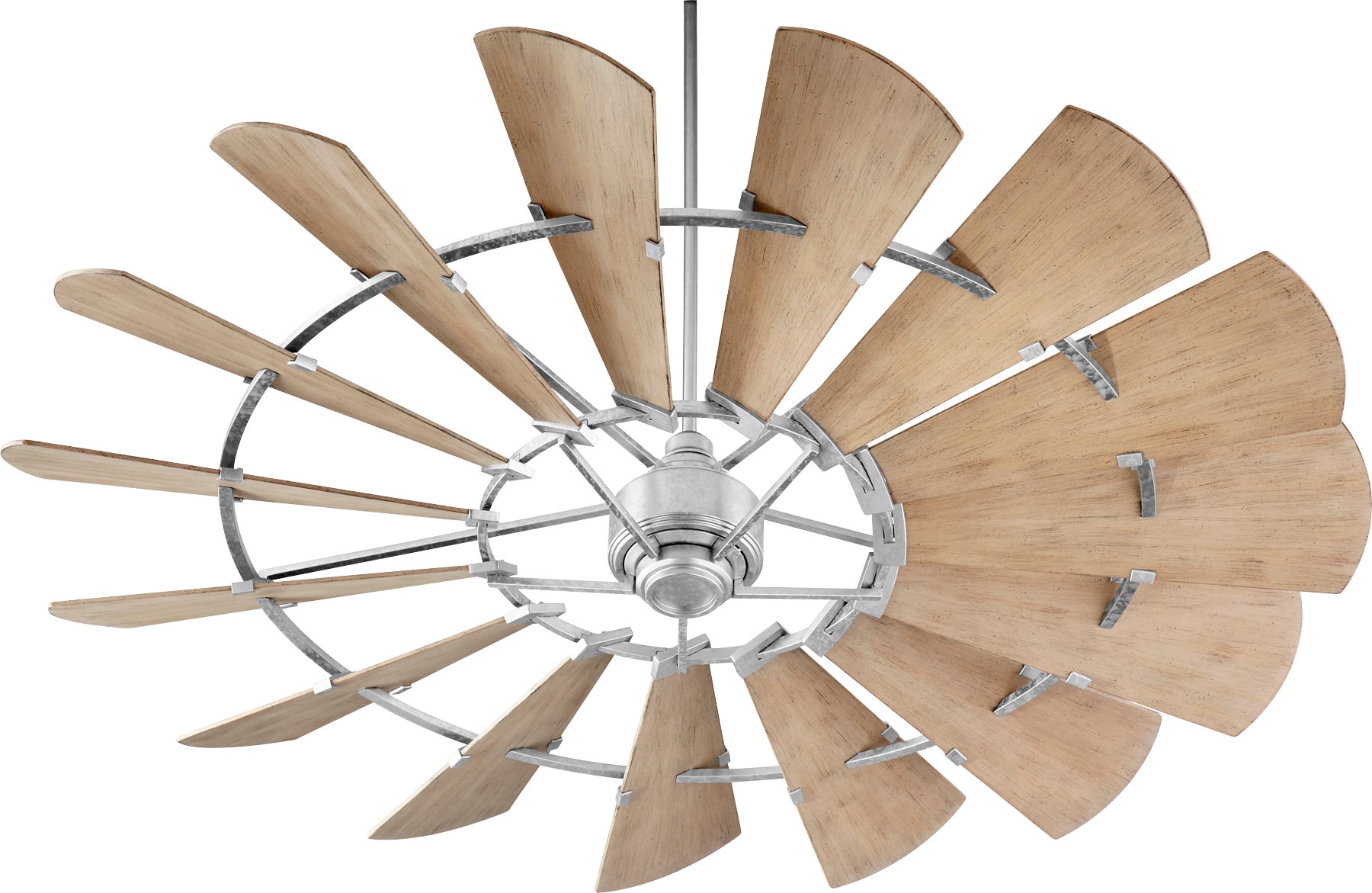 Windmill 72-in Galvanized Indoor/Outdoor Ceiling Fan (15-Blade