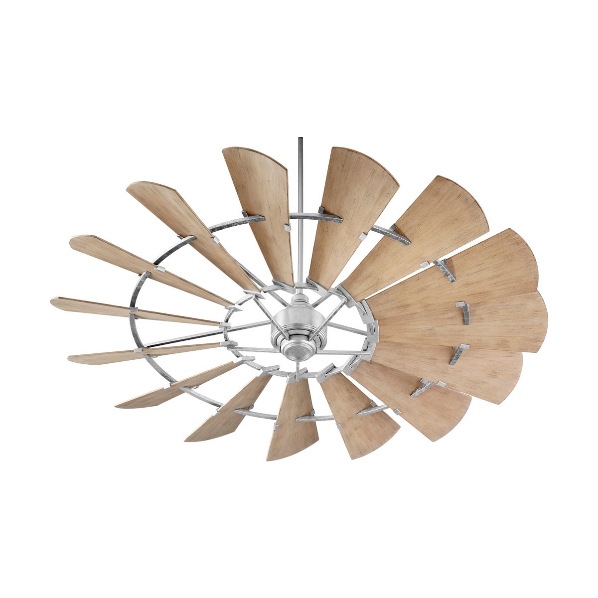 Windmill 72-in Galvanized Indoor/Outdoor Ceiling Fan (15-Blade)