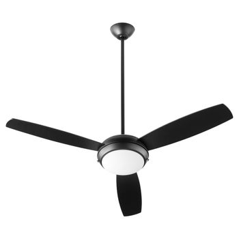 Expo 52" Three-Blade Matte Black LED Ceiling Fan