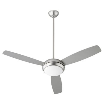 Expo 52" Three-Blade Satin Nickel LED Ceiling Fan