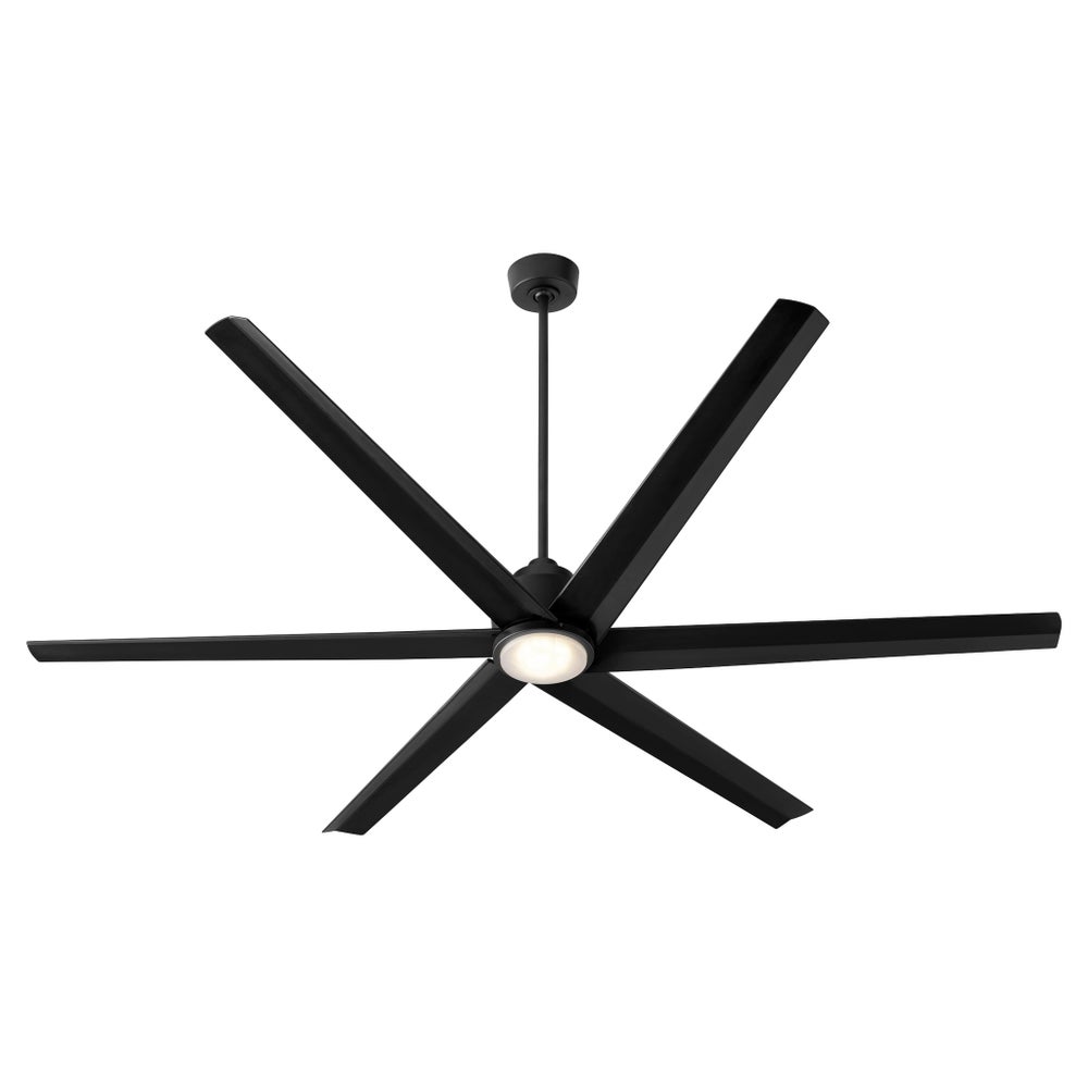 TITUS 80" 6-Blade Matte Black Ceiling Fan
