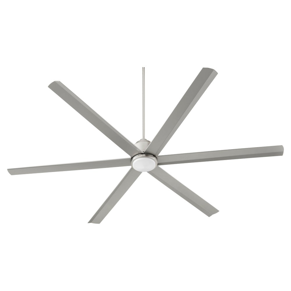 TITUS 80” 6-Blade Satin Nickel Ceiling Fan
