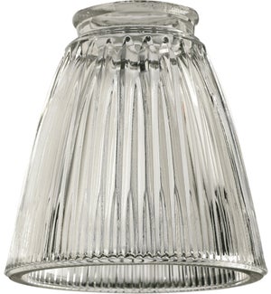 2.25" CLEAR RIBBED BELL