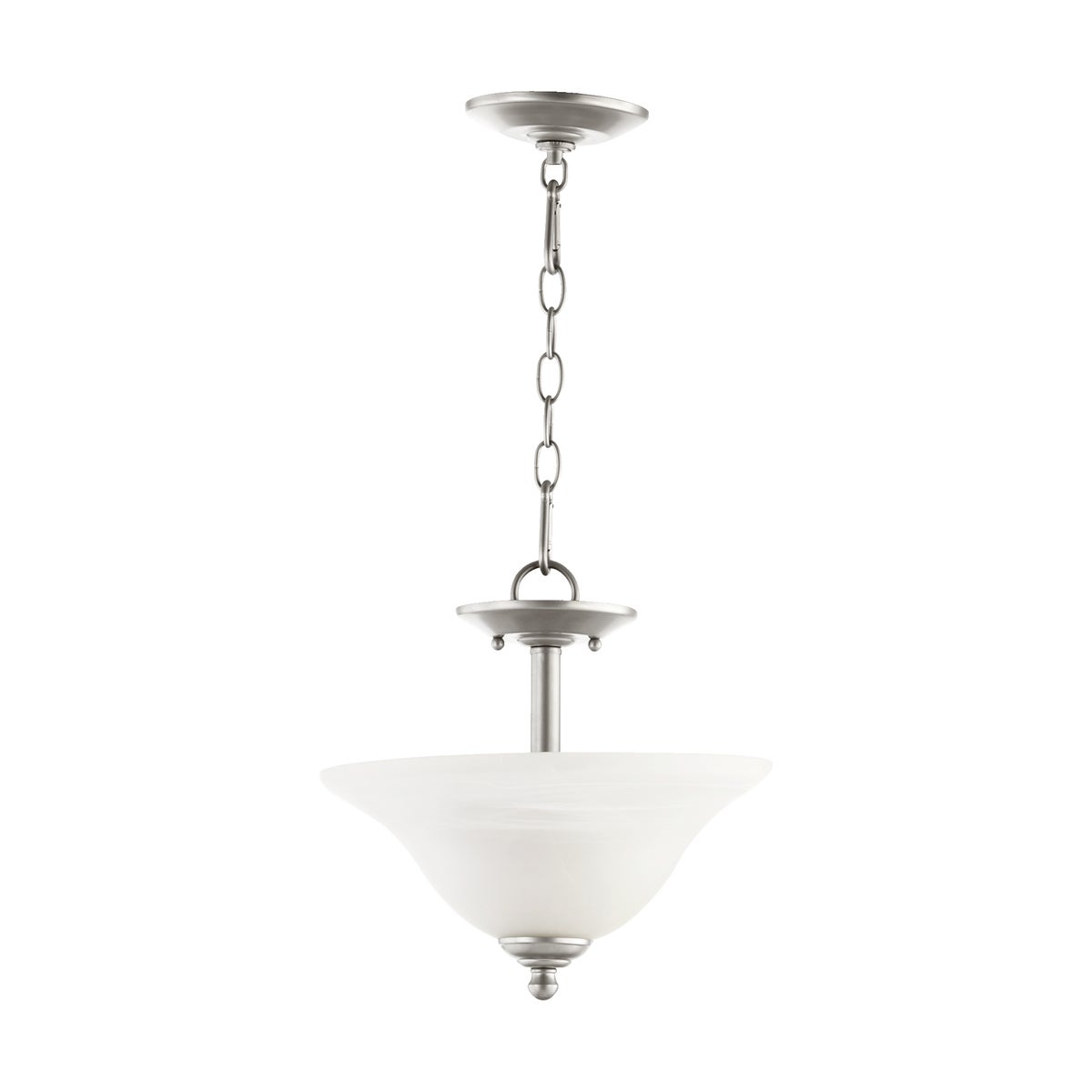 Spencer 13-in Semi-Flush Mount Classic Nickel