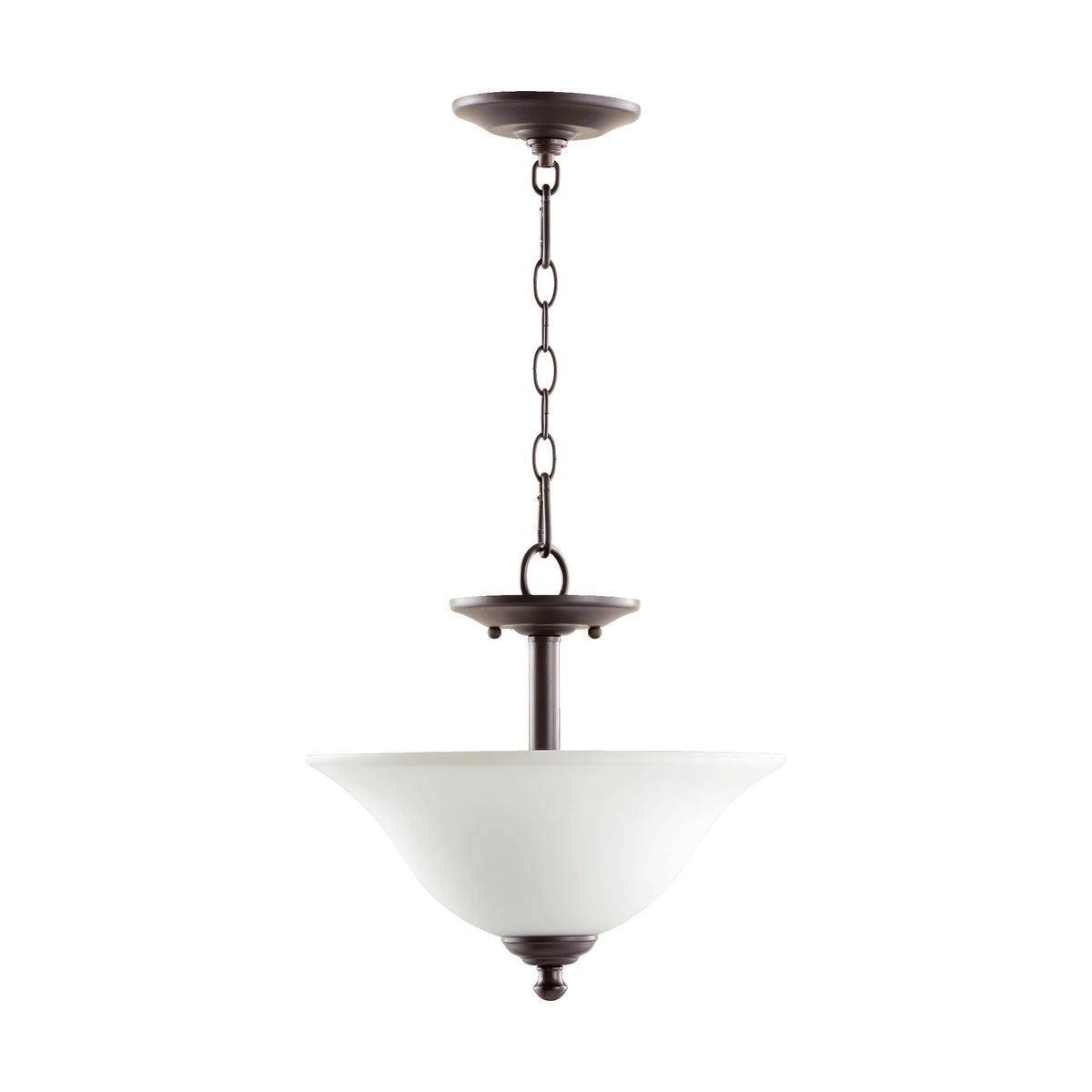 Spencer 13-in Semi-Flush Mount Oiled Bronze