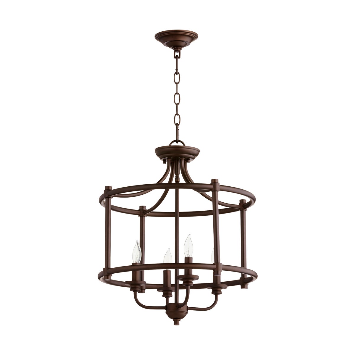 Rossington 18-in Semi-Flush Mount Oiled Bronze