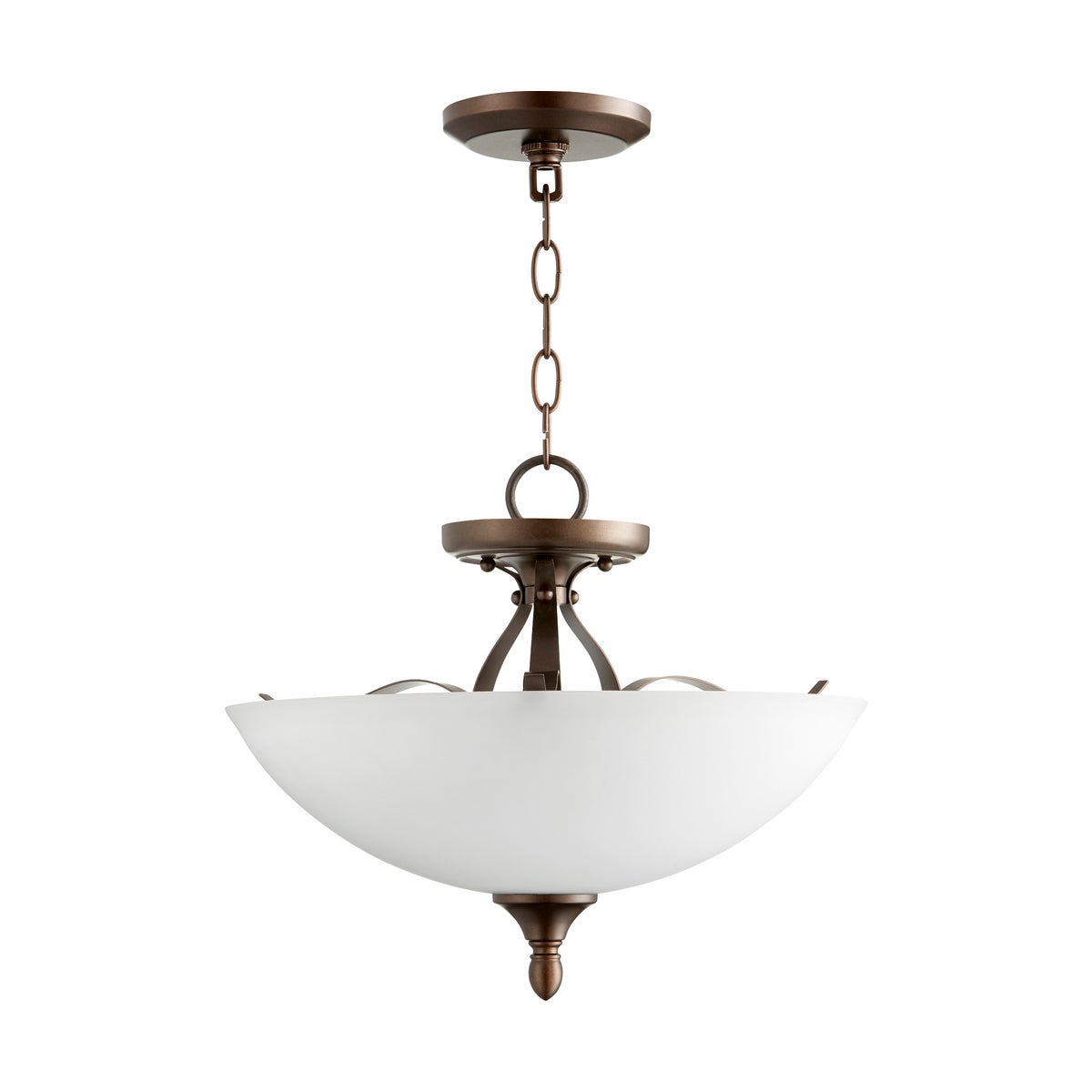Jardin 15-in Semi-Flush Mount Oiled Bronze
