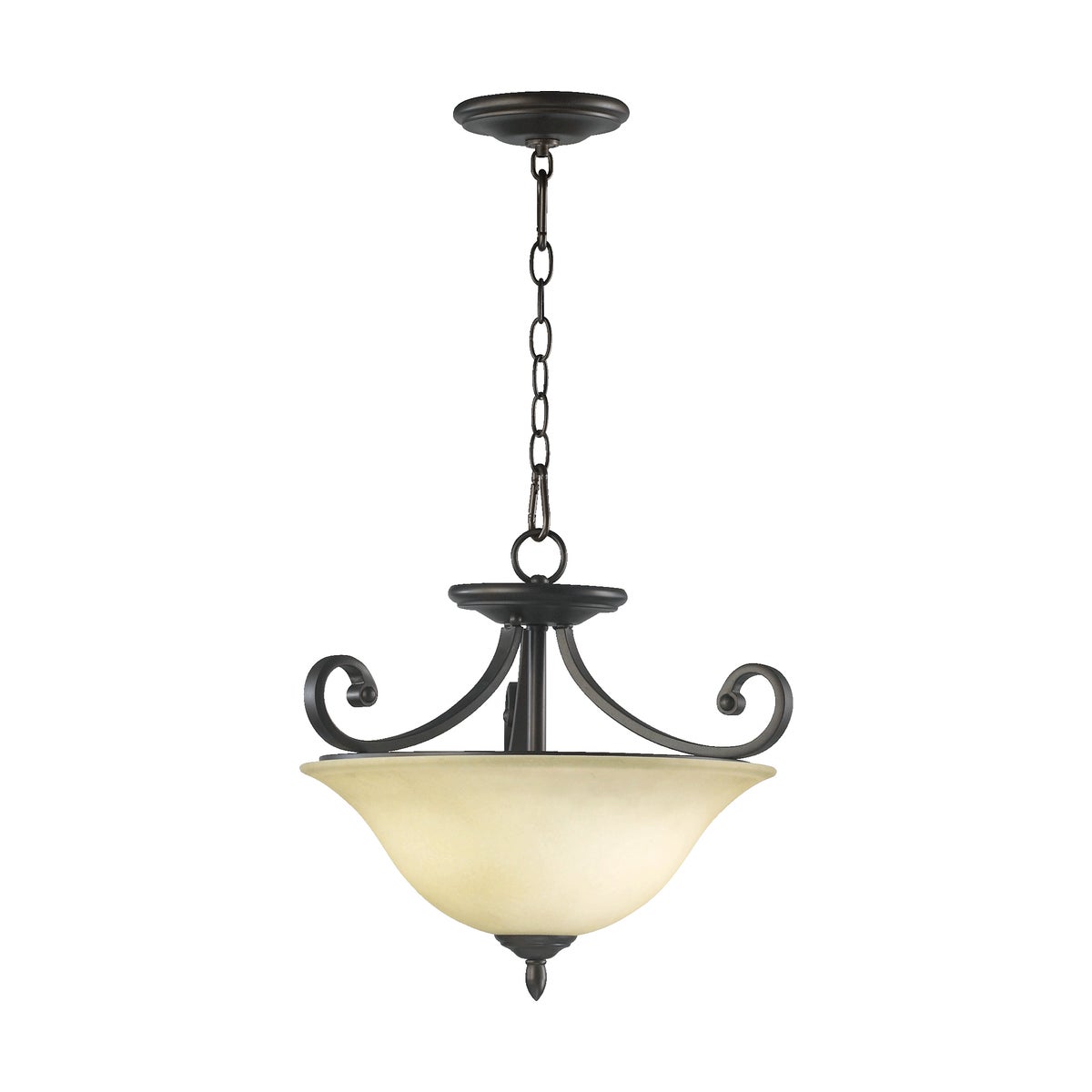 Bryant 17.5-in Semi-Flush Mount Oiled Bronze
