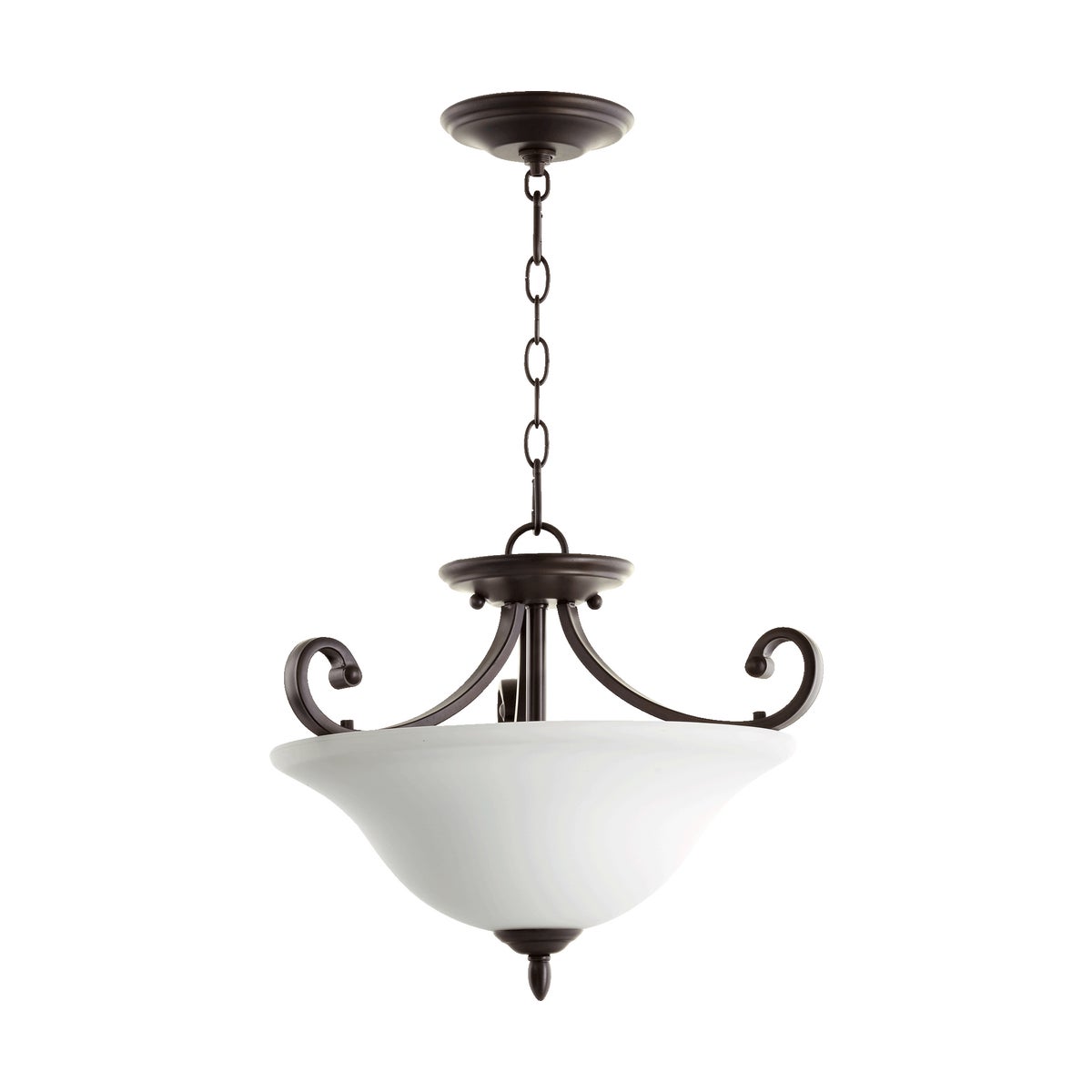 Bryant 17.5-in Semi-Flush Mount Oiled Bronze