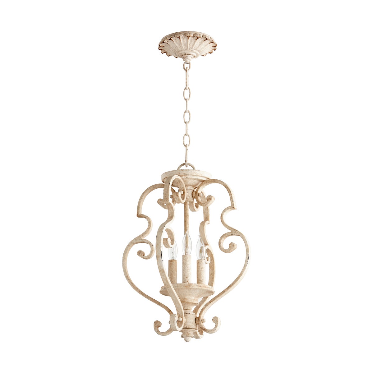 San Miguel 13.5-in Semi-Flush Mount Persian White