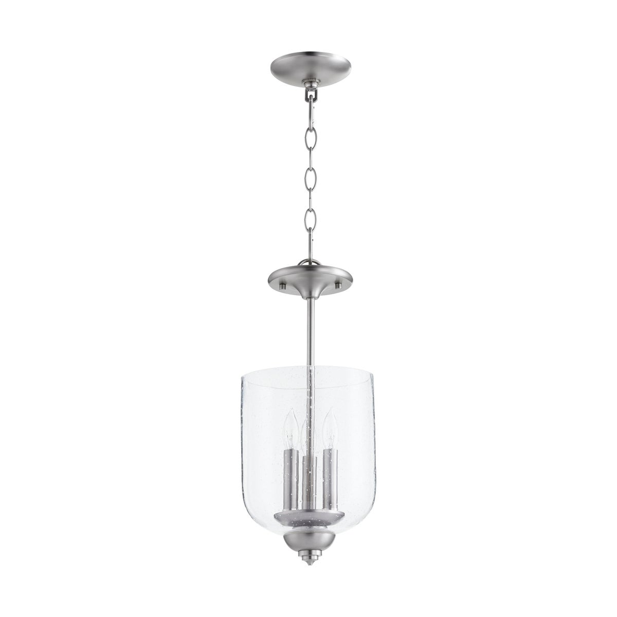 Richmond 8-in Semi-Flush Mount Satin Nickel